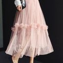 Long Loose Skirt Pink Photo 2