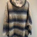 Loft  Wool Blend Cowl neck ombré sweater size XL Photo 1