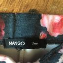 Mango  suit pink roses knit Capri pants Photo 1