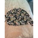 J.Jill  Black Floral Wrap Front Blouse Size XS Photo 3