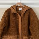 Old Navy  Hooded Sherpa Quilted Hybrid Coat Jacket | Sycamore Bark | L Photo 4