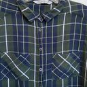 Cotton On  Green Blue Yellow White Plaid Button up top SZ M Photo 7