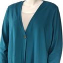 J.Jill  Wearever Collection Womens Size XL Teal Cardigan Sweater Single Button Photo 1