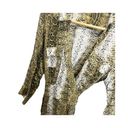 Krass&co Lucy &  Brown White Snake Print Wrap Dress. S Long Sleeved Collared. Pockets Photo 3