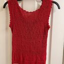 Talbots Vintage 80’s spring red knit reversible sweater vest  petite Photo 7