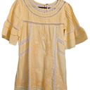 Free People YELLOW GINGHAM MINI DRESS - SZ XS - EUC Photo 1