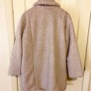 American Eagle NWOT  purple/gray long teddy jacket Photo 2