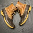 L.L.Bean  Classic Duck Boots Brown Tan‎ Leather Winter Boots Womens 10 Photo 3