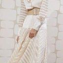 Alexis  Juliska Sheer-Paneled Maxi Blazer Dress/Gown NWT White/Ivory Size Small Photo 1