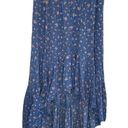 American Eagle  Blue Floral High-Low Maxi Skirt Photo 0