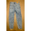 Divided H&M  Button fly dad jeans raw hems - Size 4  Photo 2