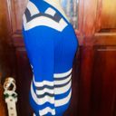 Pink Rose Blue And White Dress Size Medium Photo 1