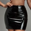 SheIn BodyCon Leather Black Skirt Photo 4