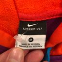 Nike  Therma-Fit Swoosh Logo Just Do It Purple Orange Hoodie Sweatshirt Womens M Photo 3