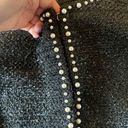 Talbots  RSVP black boucle tweed pearl trim blazer 2x Photo 8