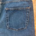 Topshop  Moto Girlfriend Shorts Medium Wash Cutoff Denim Frayed Hem High Waisted Photo 4