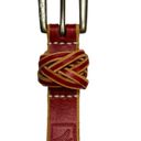 Nautica Red Leather Ladies Thin Belt Photo 1