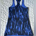 Lululemon  | Cool Racerback Women's Tank Top |Cobalt Blue/Black | Size 4 Photo 2