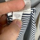 Banana Republic  Collared Pj Striped Blouse Top Button Down Xs Black White Photo 4