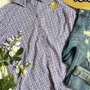 Looney Tunes Vintage 90s/Y2K  Tweety Bird floral purple plaid button up shirt Photo 3