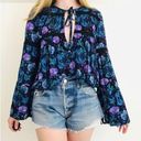 Urban Outfitters  Kimichi Blue Boho Top Size S Photo 0