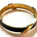 Monet  black and gold tone bangle bracelet Photo 2