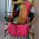 Onyx Jujube | Hobobe  Black Ruby Minnie Mouse Polka Dot Crossbody Bag Photo 2