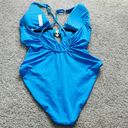 Trina Turk NEW  Standard Monaco High Leg One Piece in Adriatic Blue Photo 4