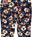 st. john's bay NEW  Blue Multi Floral Capri Cropped Pants 14 Photo 2