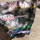 The Bikini Lab Pink and Green Tropical Print  Strappy Swim Bottoms Photo 12