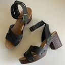 Kork-Ease Korks Mia Strappy Black Genuine Leather Ankle Platform Sandals 10 Photo 9