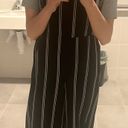 Nordstrom White / Black Striped Jumpsuit Photo 1