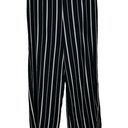 Like an angel  Black White Striped Wide Leg Dress Slacks Pants SZ Small 28" Waist Photo 0