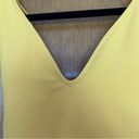 Abercrombie & Fitch  Plunge V-Neck Ribbed Yellow One Piece Swimsuit Size Small Photo 8