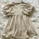 Entro V-Neck Gauze Embroidered Baby Doll Dress Photo 4