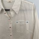 POL  Button Down Collared Shirt Size Large Photo 1