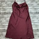 David's Bridal DB Studio Women's Midi Slip Cowl Dress 10 Merlot Burgundy Garnet Red Adjustable Photo 2