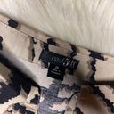 East 5th  Women beige/black zebra print linen blend button down sz 2X Photo 1