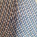 Caslon  Blue Striped Cotton Popover Tunic Shirt Photo 5