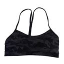 Lululemon  Flow Y Bra Nulu, Incognito Camo Multi Gray Sports Bra Photo 1