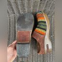 Born Kimmy Women's‎ Size 6 Wool Southwestern Clogs Mules Shoes Brown Multicolor Photo 10