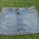 New York & Co. New York company low rise denim jean mini skirt Photo 0