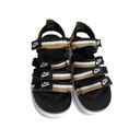 Nike  New with tags Icon Classic Sandal Black White Metallic Gold  Women’s Size 7 Photo 2