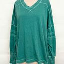 Free People movement all star layer top long sleeve t shirt green large Photo 1