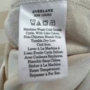 Everlane  Womens The Organic Cotton Polo Dress S Cream Tan Striped Short Sleeve Photo 13