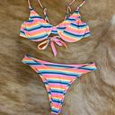 SheIn Rainbow Stripe Bikini Photo 1