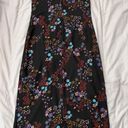 Love, Fire Long Black Floral Mesh Dress w/ Adjustable Straps Photo 2