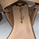 Penny Loves Kenny  Strappy Wrap Ankle Open Toe Heels Tan Microfiber Women’s 8 Photo 2