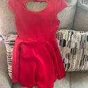 Charlotte Russe Red Heart Cutout Skater Dress Photo 2