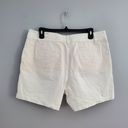 The Loft  Outlet White Cotton Mid Rise 6" Short Shorts 10 Photo 1